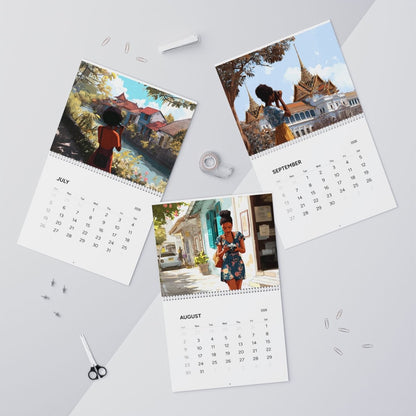 Black Girl Geographic 2026 Calendar - Afrocentric Art by The Trini Gee