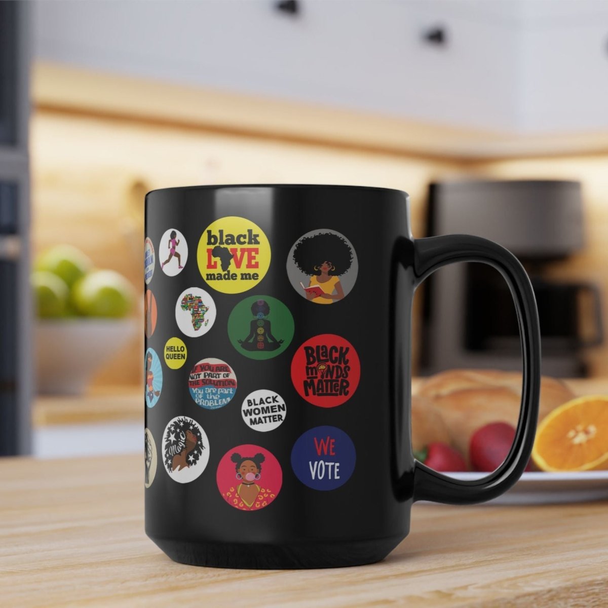 Black Girl Magic Mug - Afrocentric Art by The Trini Gee