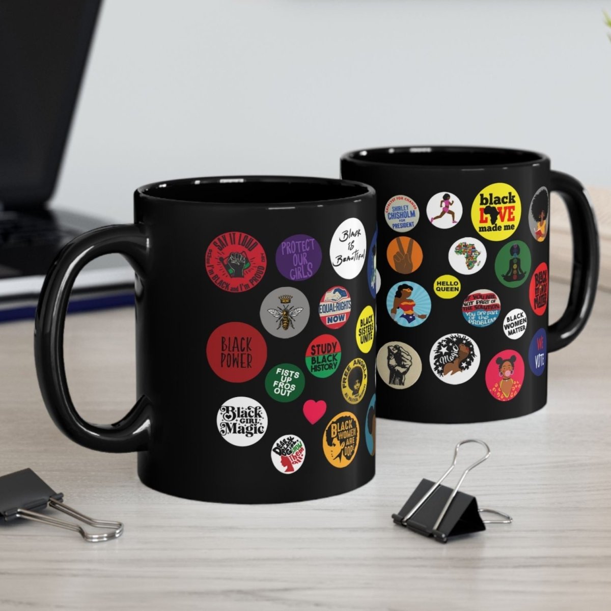 Black Girl Magic Mug - Afrocentric Art by The Trini Gee