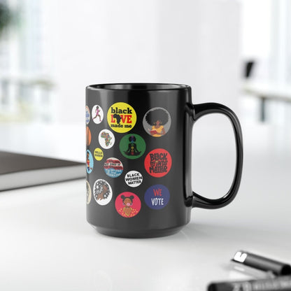 Black Girl Magic Mug - Afrocentric Art by The Trini Gee