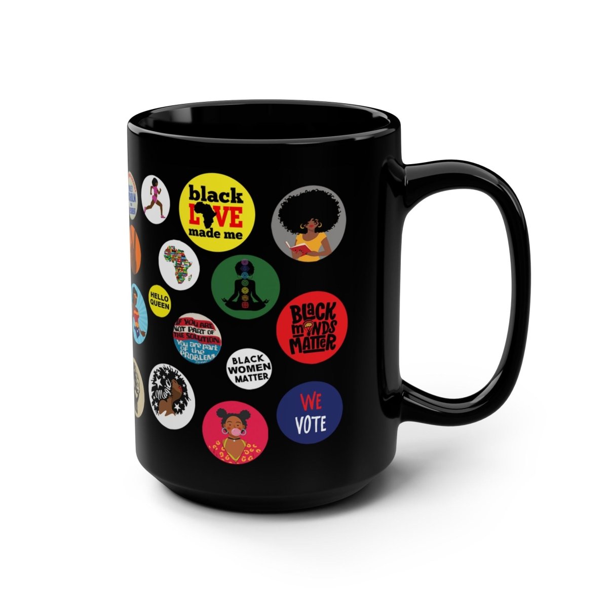 Black Girl Magic Mug - Afrocentric Art by The Trini Gee
