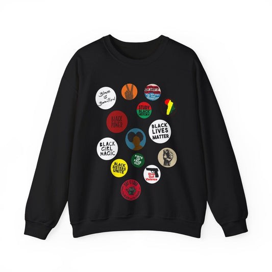 Black Girl Magic Sweatshirt - Afrocentric Art by The Trini Gee