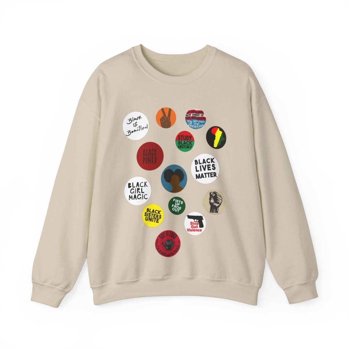 Black Girl Magic Sweatshirt - Afrocentric Art by The Trini Gee