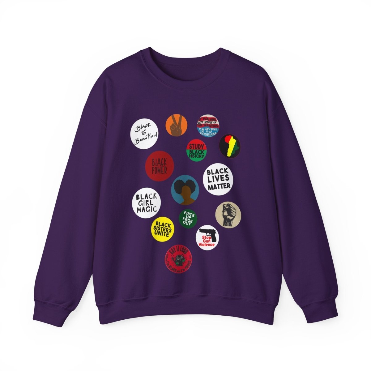 Black Girl Magic Sweatshirt - Afrocentric Art by The Trini Gee