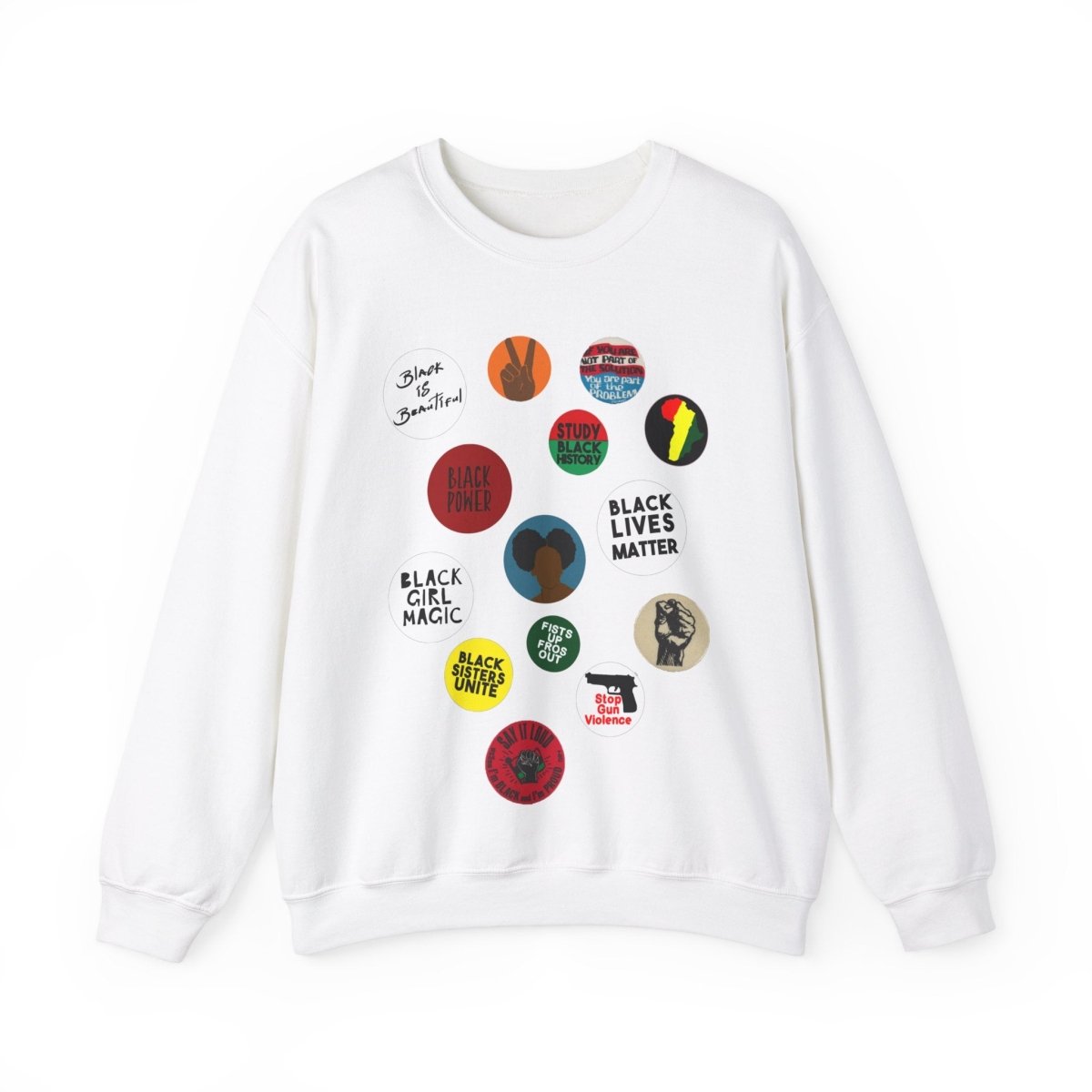 Black Girl Magic Sweatshirt - Afrocentric Art by The Trini Gee