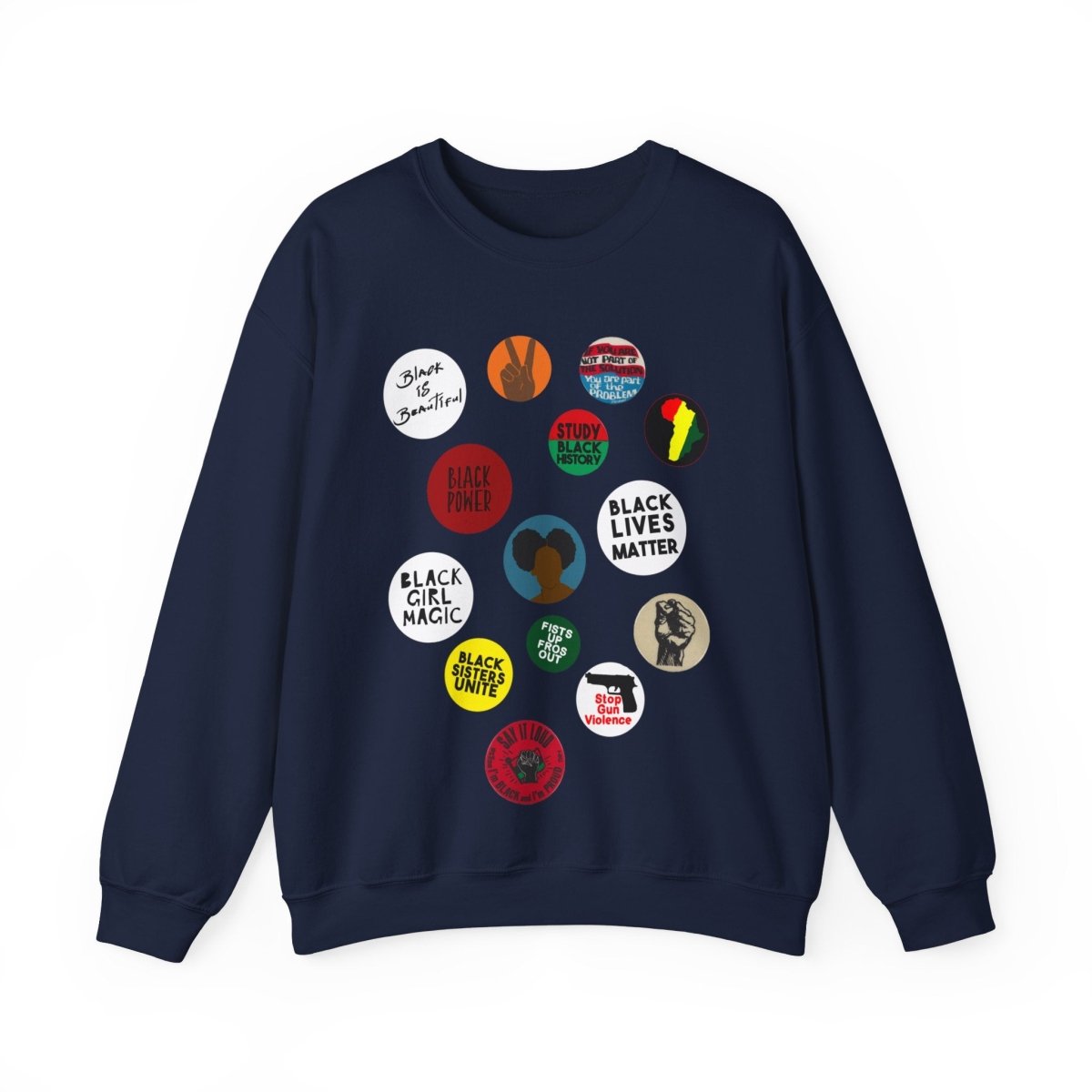 Black Girl Magic Sweatshirt - Afrocentric Art by The Trini Gee