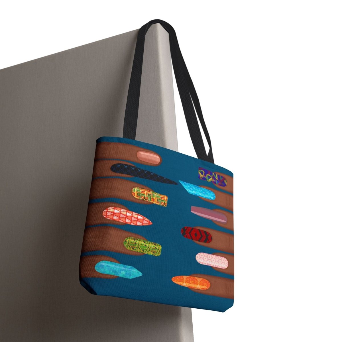 Black Girl Nails Tote Bag - Afrocentric Art by The Trini Gee