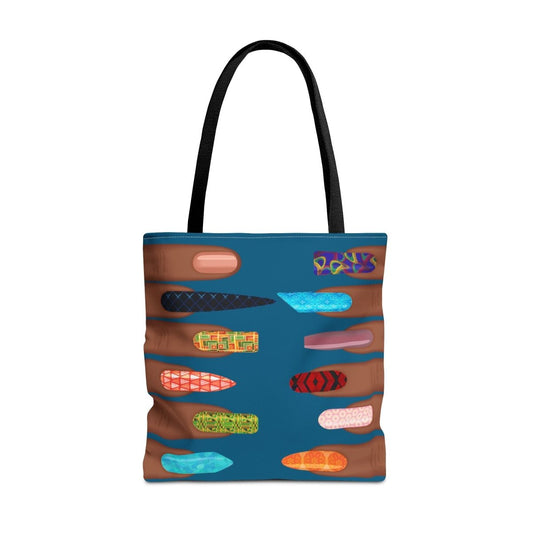 Black Girl Nails Tote Bag - Afrocentric Art by The Trini Gee