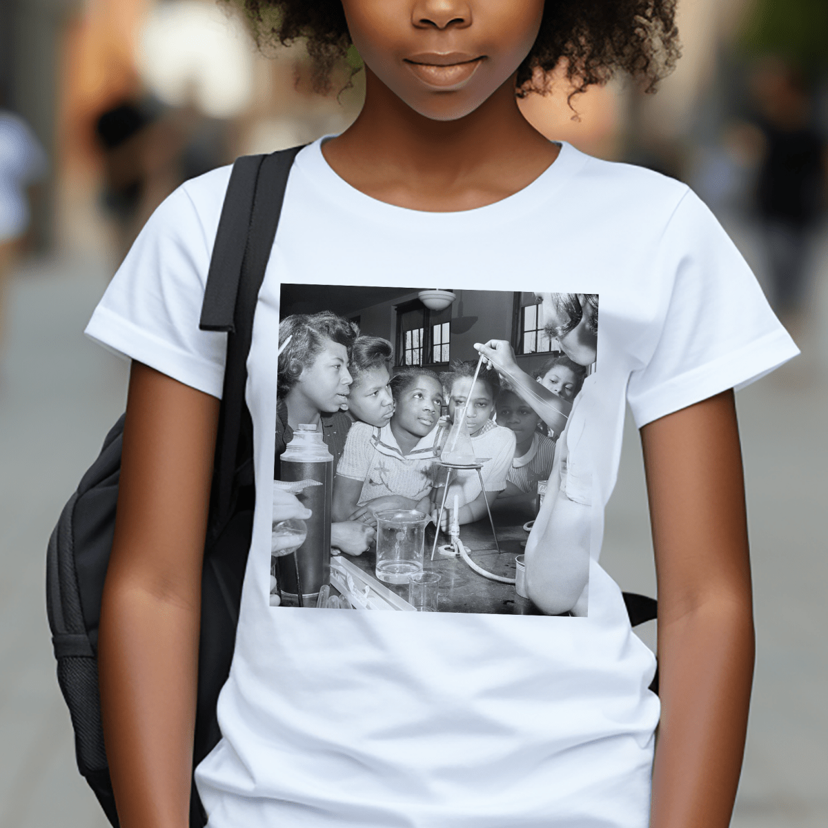Black Girls STEM Youth Tee - Afrocentric Art by The Trini Gee