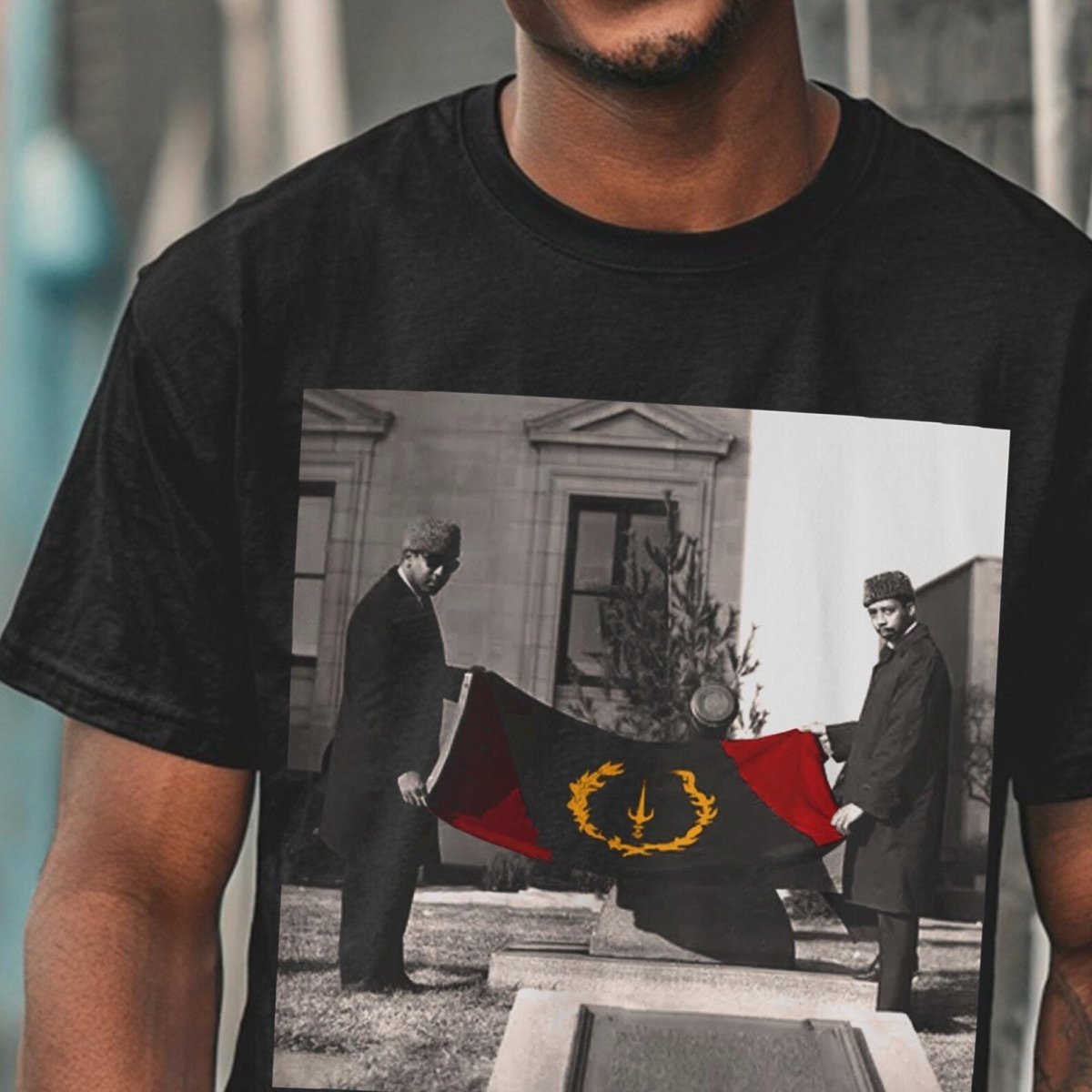 Black Heritage Flag Shirt - Afrocentric Art by The Trini Gee