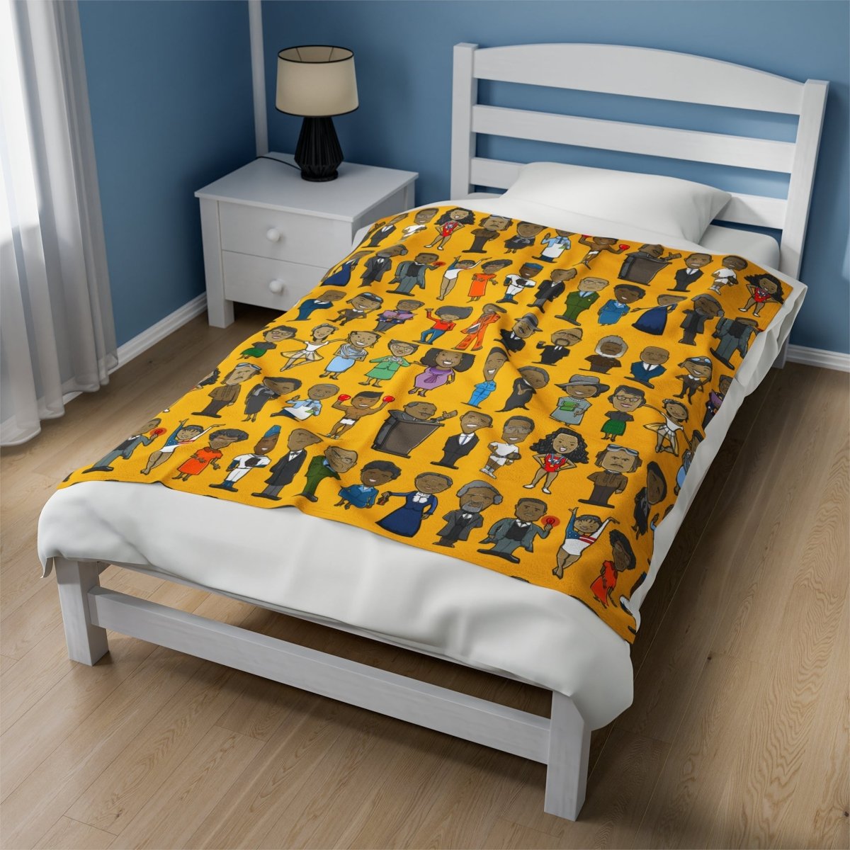 Black History Icons Blanket - Afrocentric Art by The Trini Gee