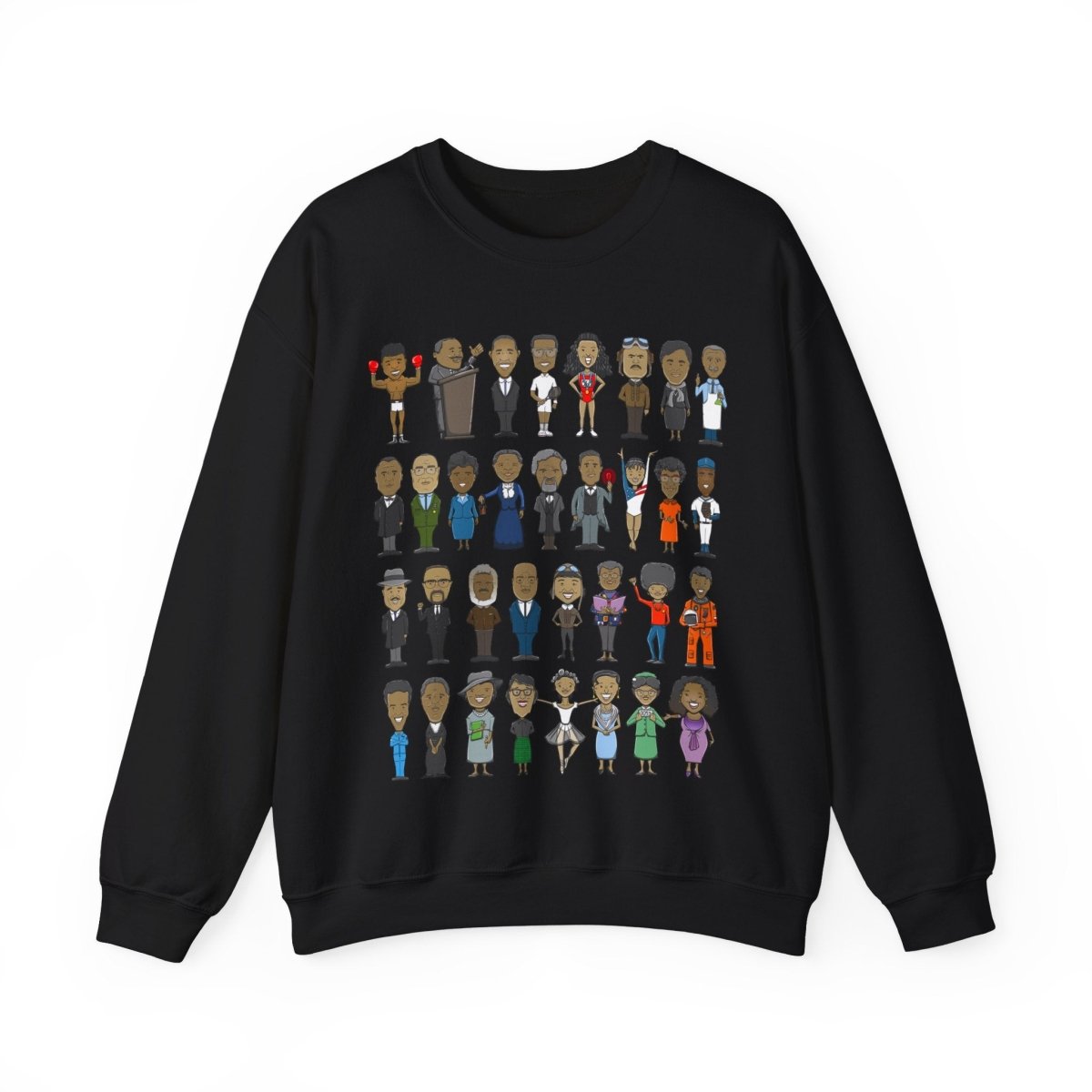 Black History Icons Sweatshirt - Afrocentric Art by The Trini Gee