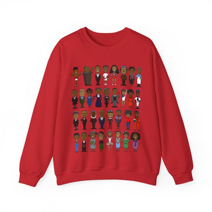 Black History Icons Sweatshirt - Afrocentric Art by The Trini Gee