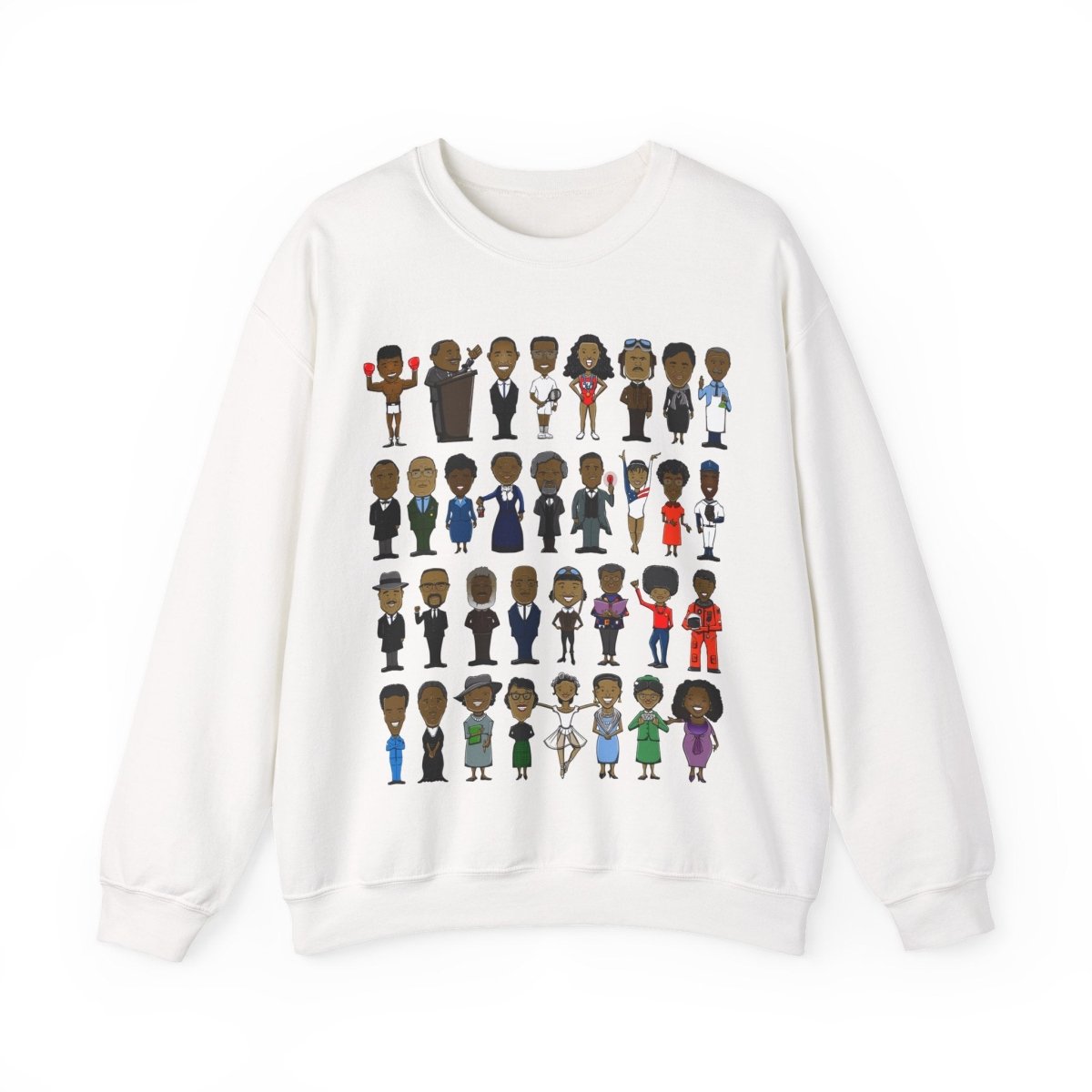 Black History Icons Sweatshirt - Afrocentric Art by The Trini Gee
