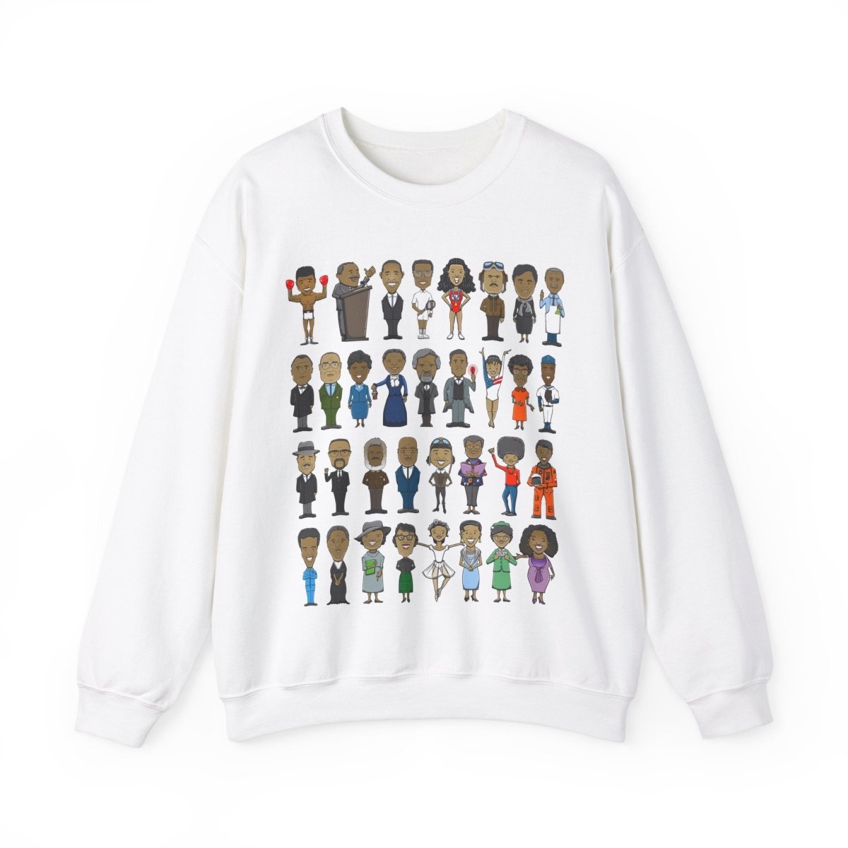 Black History Icons Sweatshirt - Afrocentric Art by The Trini Gee