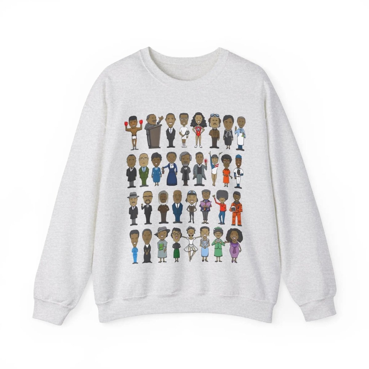 Black History Icons Sweatshirt - Afrocentric Art by The Trini Gee