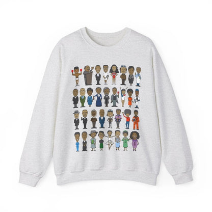 Black History Icons Sweatshirt - Afrocentric Art by The Trini Gee