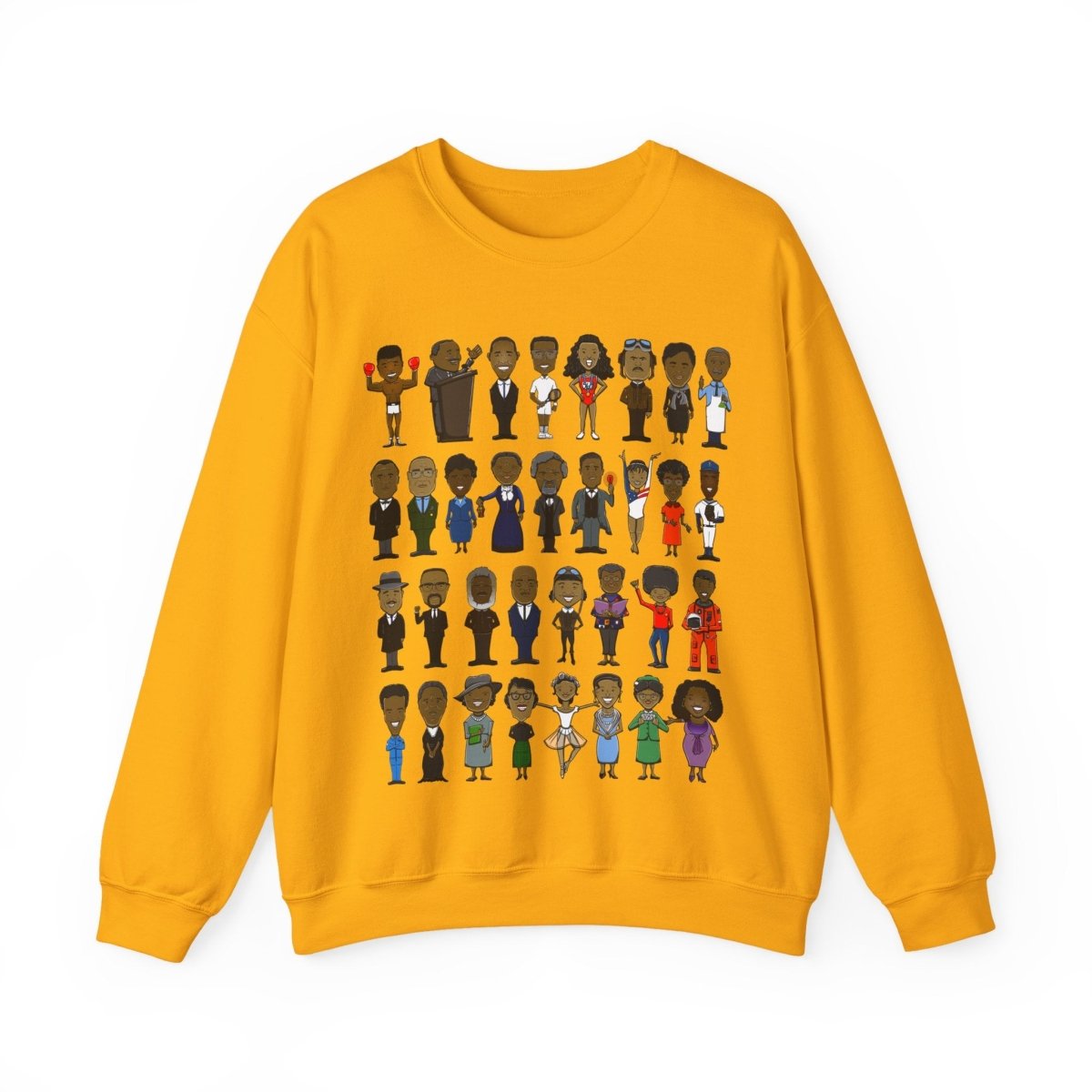 Black History Icons Sweatshirt - Afrocentric Art by The Trini Gee