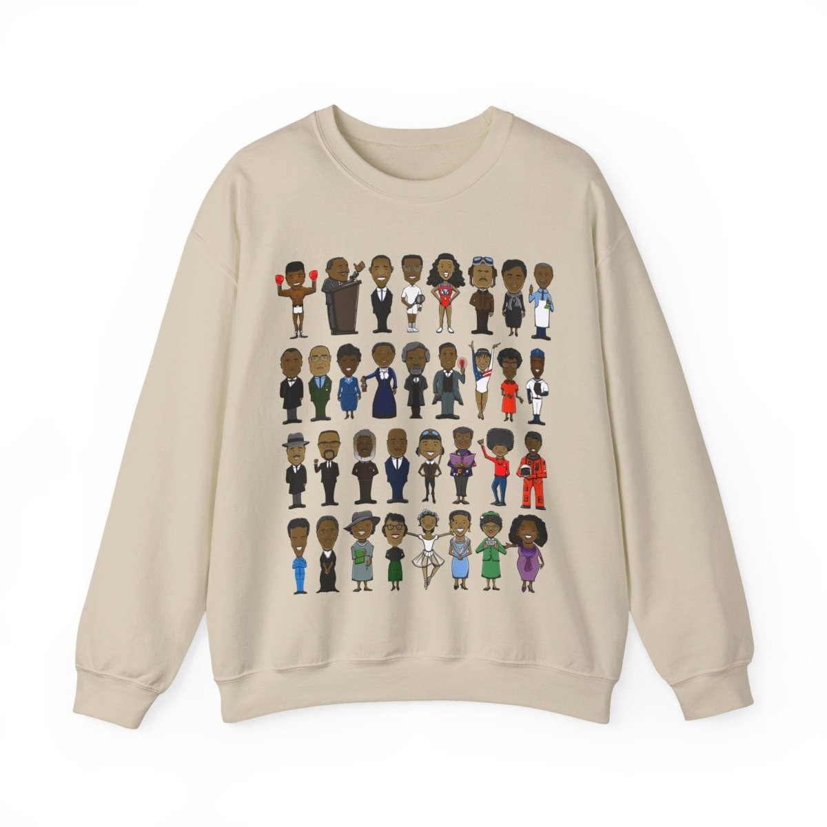Black History Icons Sweatshirt - Afrocentric Art by The Trini Gee