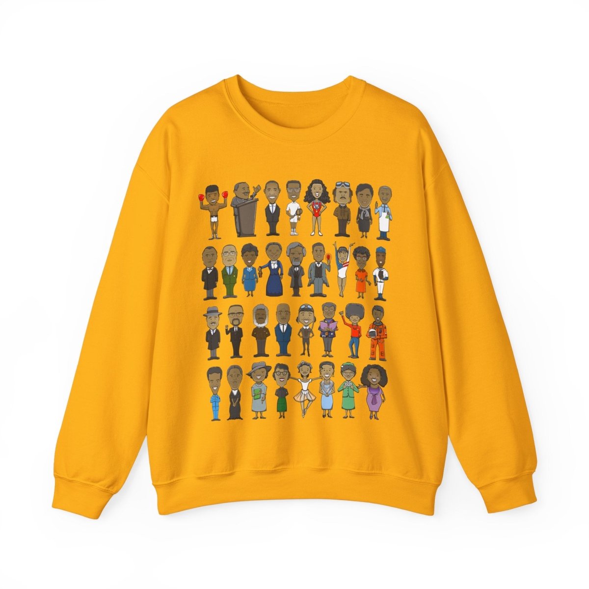 Black History Icons Sweatshirt - Afrocentric Art by The Trini Gee