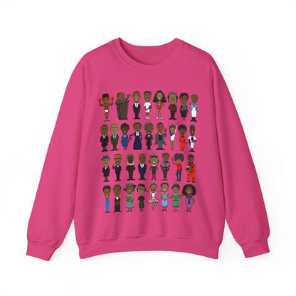 Black History Icons Sweatshirt - Afrocentric Art by The Trini Gee