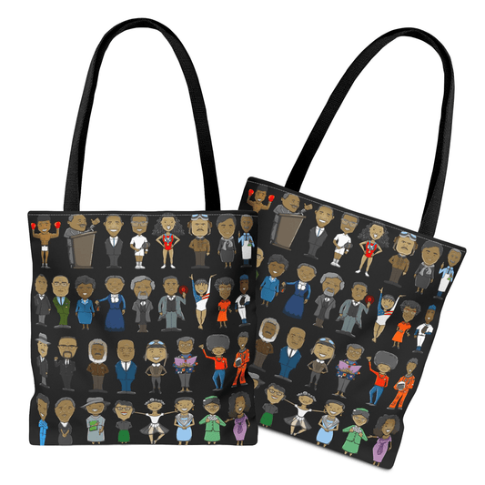 Black History Makers Tote Bag - Afrocentric Art by The Trini Gee