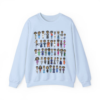 Black History Women Sweatshirt - Afrocentric Art by The Trini Gee