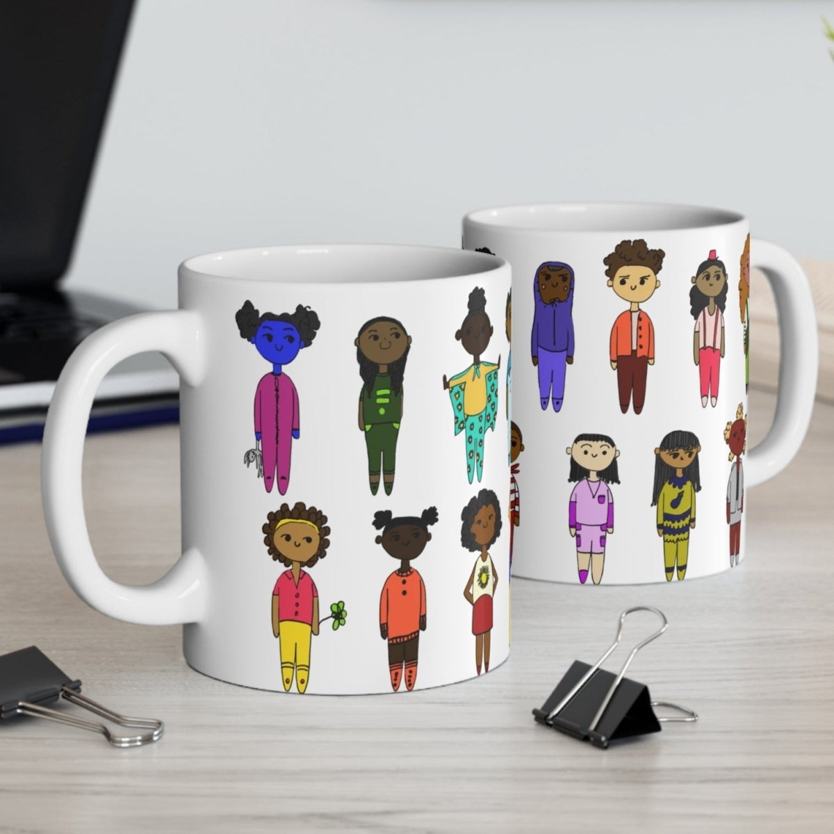 Black Kids Mug - Afrocentric Art by The Trini Gee