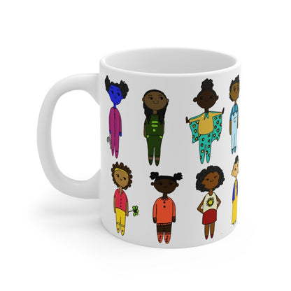 Black Kids Mug - Afrocentric Art by The Trini Gee