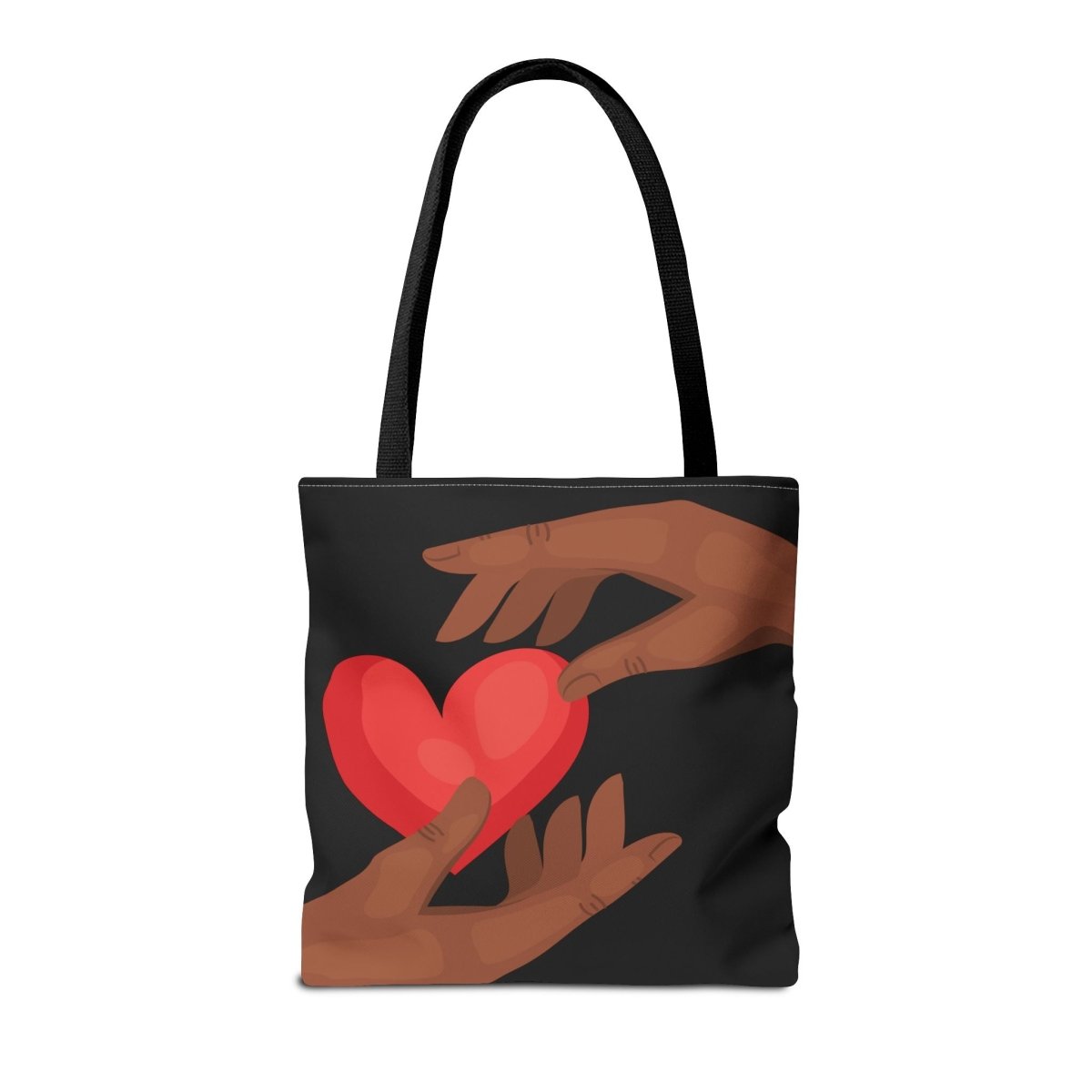 Black Love Tote Bag - Afrocentric Art by The Trini Gee