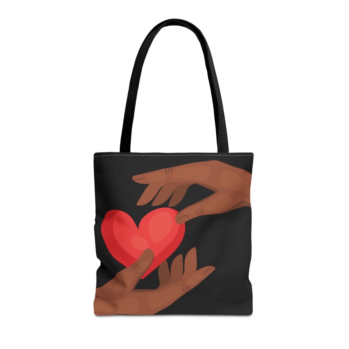 Black Love Tote Bag - Afrocentric Art by The Trini Gee