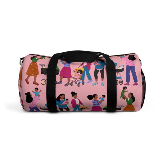 Black Mamas and Babies Duffel Bag - Afrocentric Art by The Trini Gee