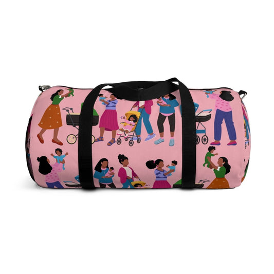 Black Mamas and Babies Duffel Bag - Afrocentric Art by The Trini Gee