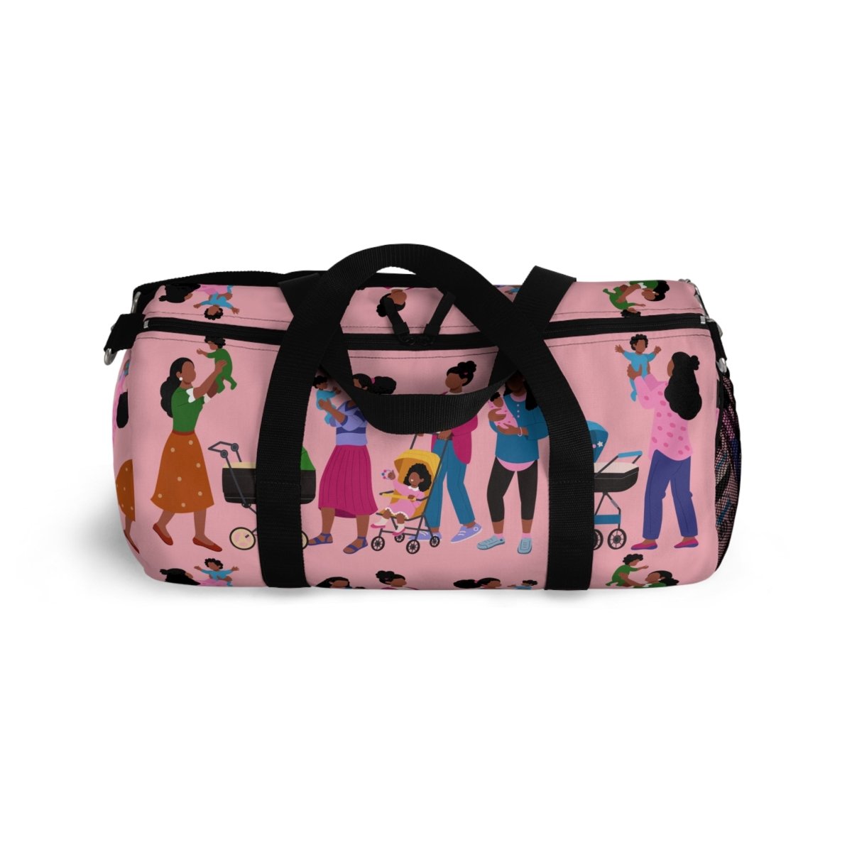 Black Mamas and Babies Duffel Bag - Afrocentric Art by The Trini Gee