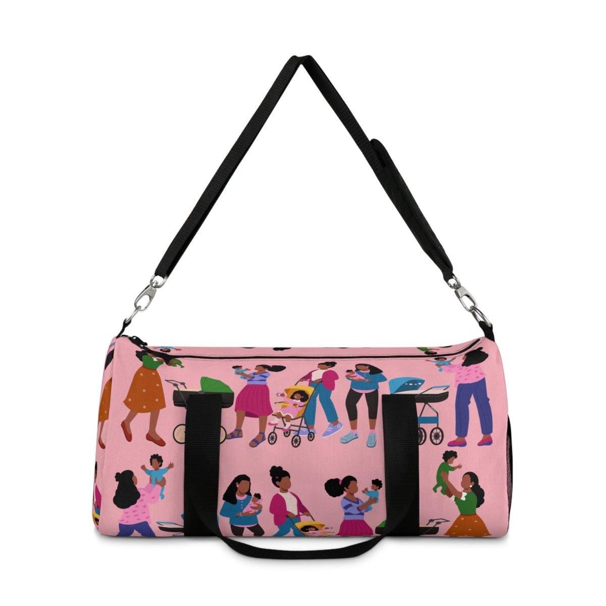Black Mamas and Babies Duffel Bag - Afrocentric Art by The Trini Gee