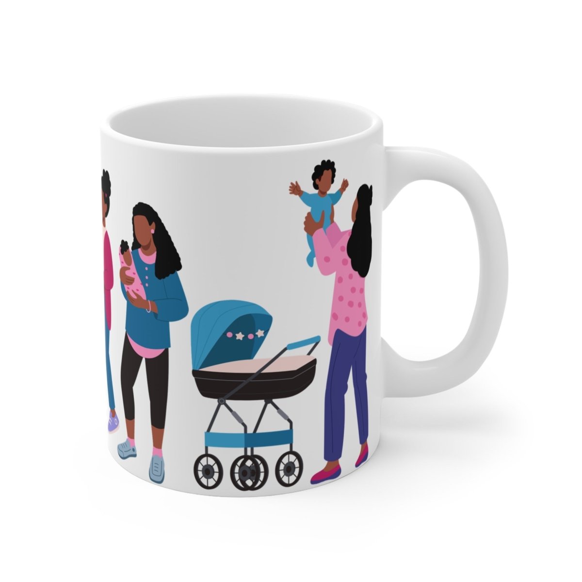 Black Mamas Mug - Afrocentric Art by The Trini Gee