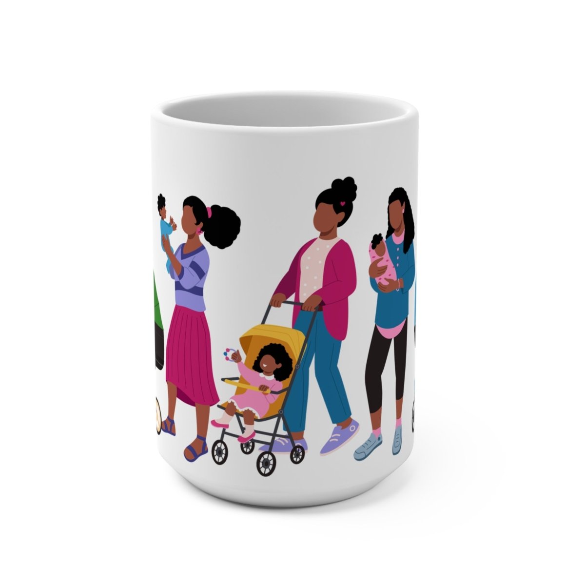 Black Mamas Mug - Afrocentric Art by The Trini Gee