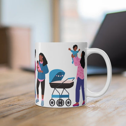 Black Mamas Mug - Afrocentric Art by The Trini Gee