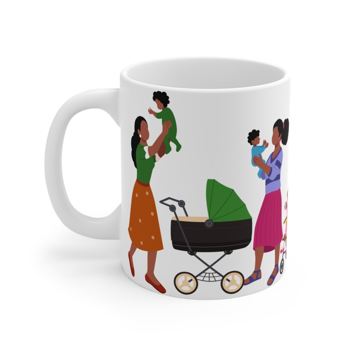 Black Mamas Mug - Afrocentric Art by The Trini Gee