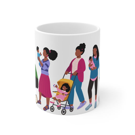 Black Mamas Mug - Afrocentric Art by The Trini Gee