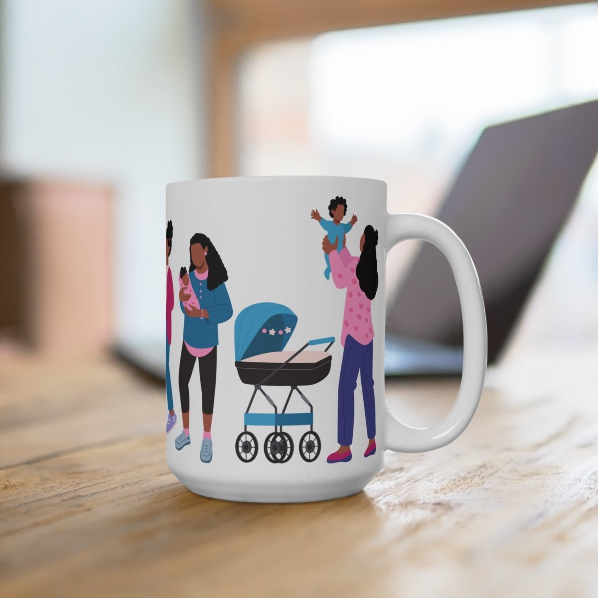 Black Mamas Mug - Afrocentric Art by The Trini Gee