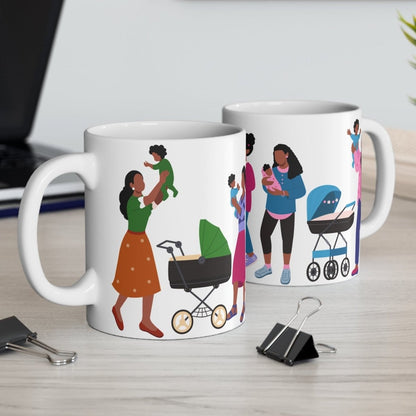 Black Mamas Mug - Afrocentric Art by The Trini Gee