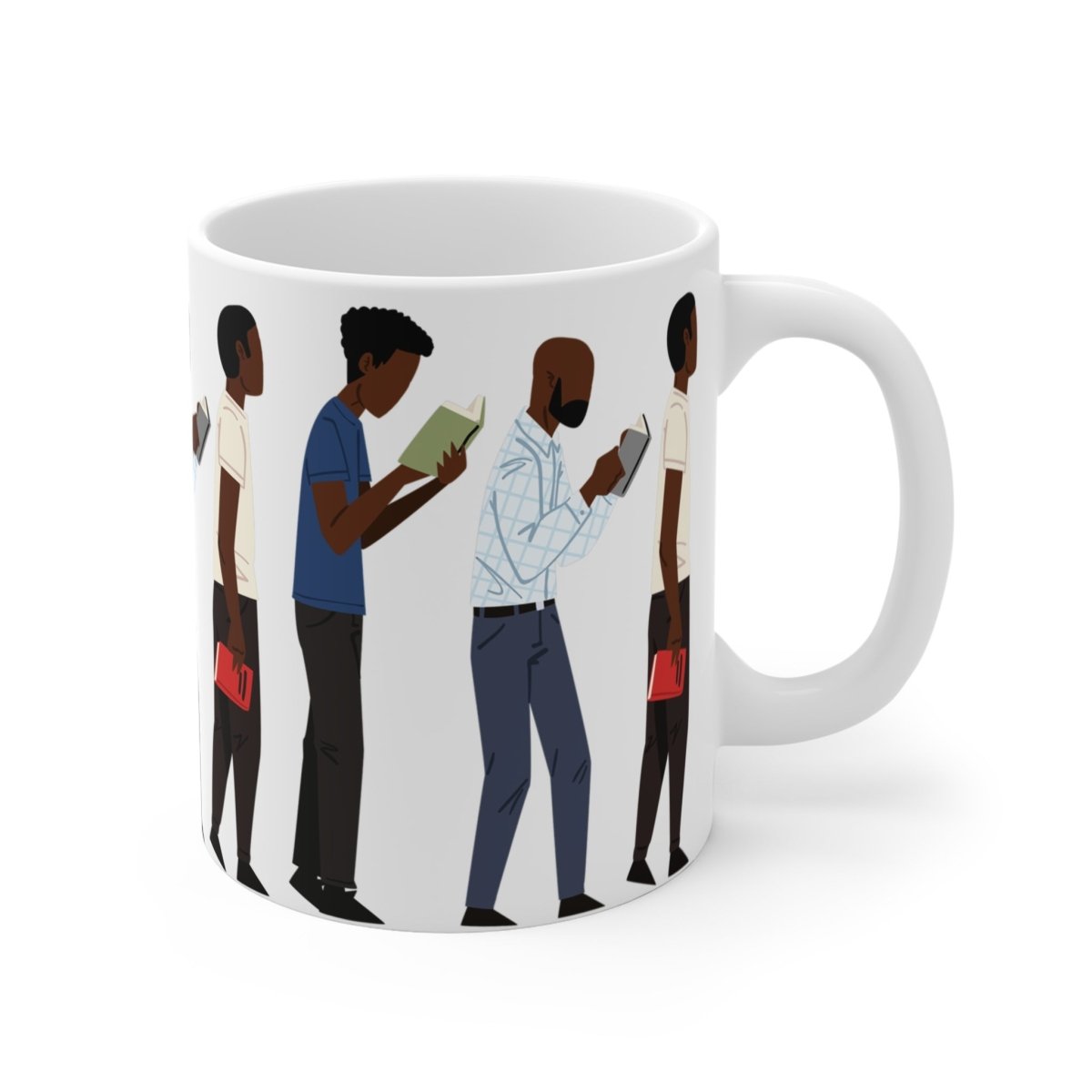 Black Men Read Mug - Afrocentric Art by The Trini Gee