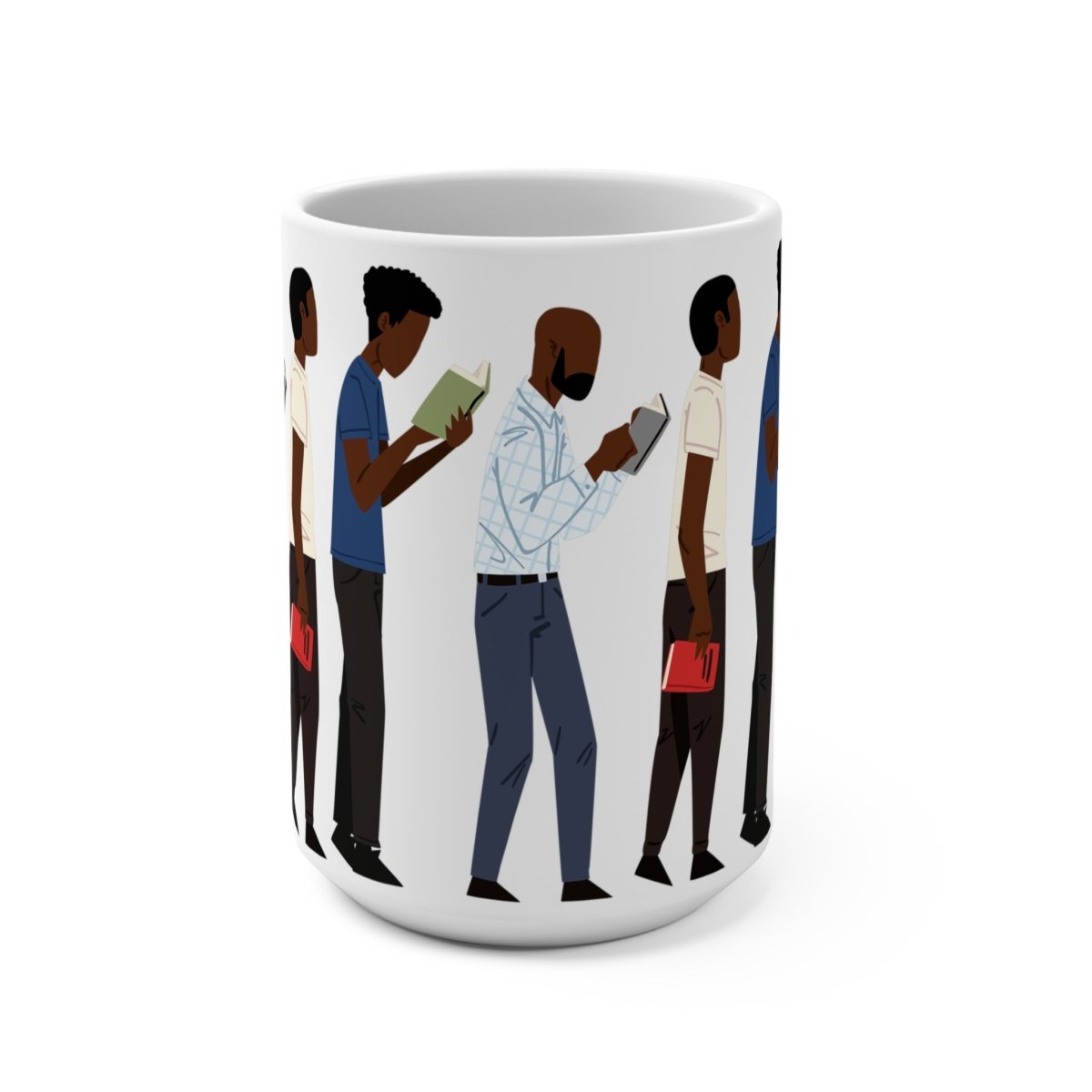Black Men Read Mug - Afrocentric Art by The Trini Gee