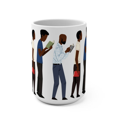 Black Men Read Mug - Afrocentric Art by The Trini Gee