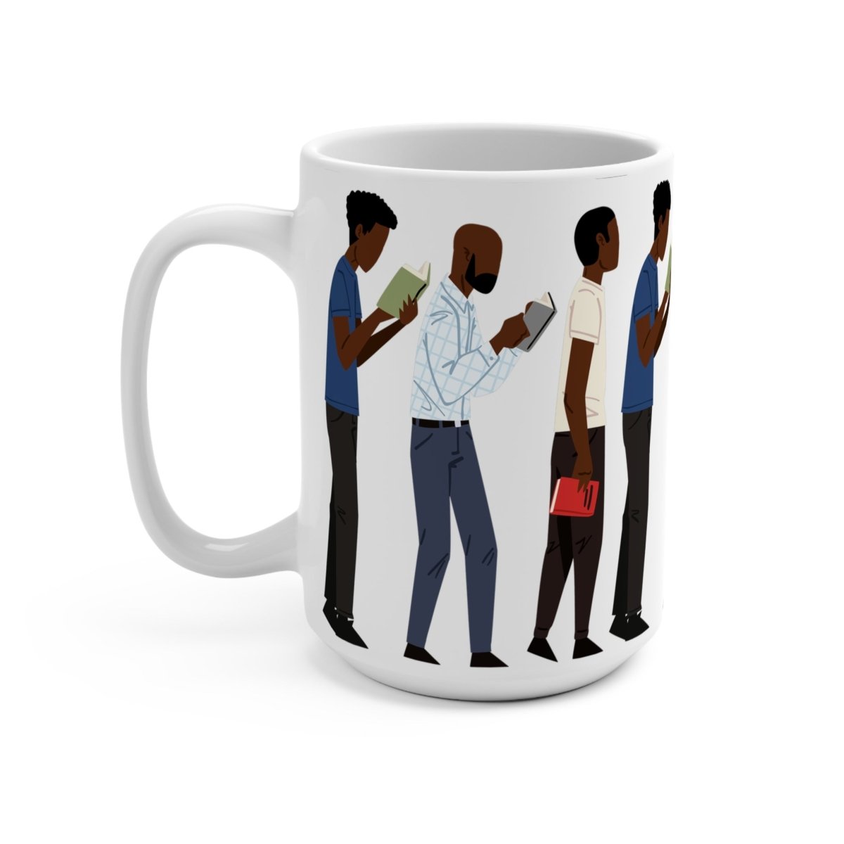Black Men Read Mug - Afrocentric Art by The Trini Gee