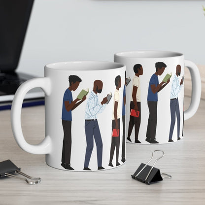 Black Men Read Mug - Afrocentric Art by The Trini Gee