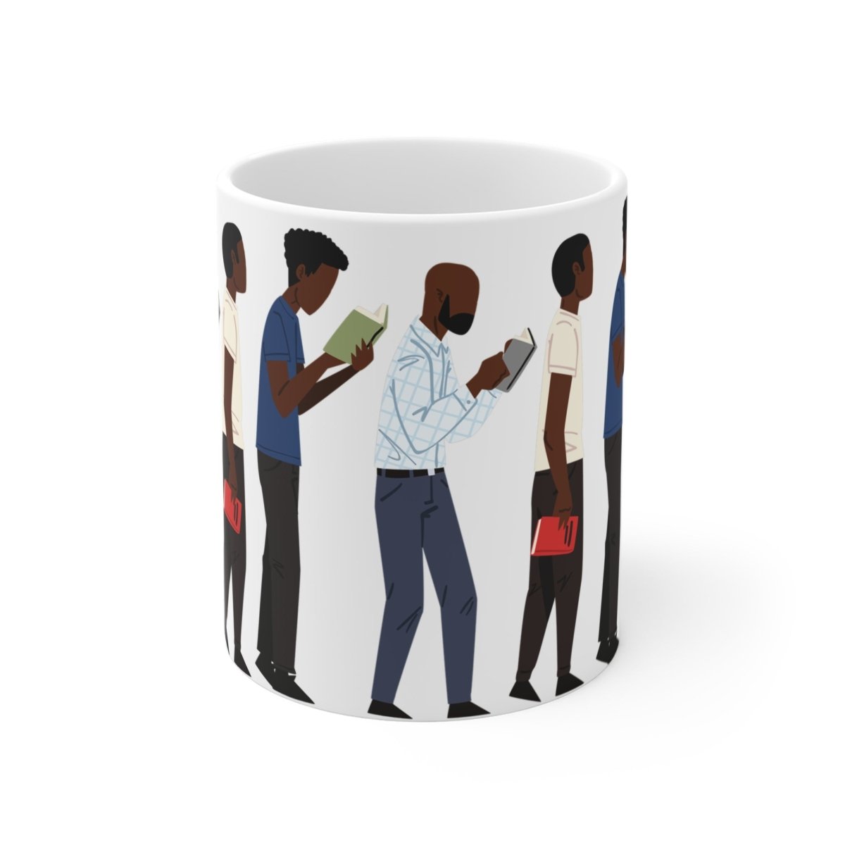 Black Men Read Mug - Afrocentric Art by The Trini Gee