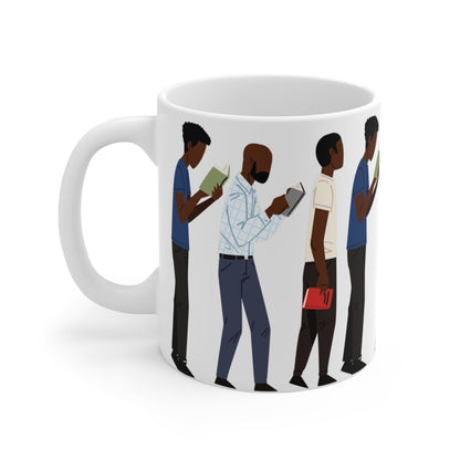 Black Men Read Mug - Afrocentric Art by The Trini Gee
