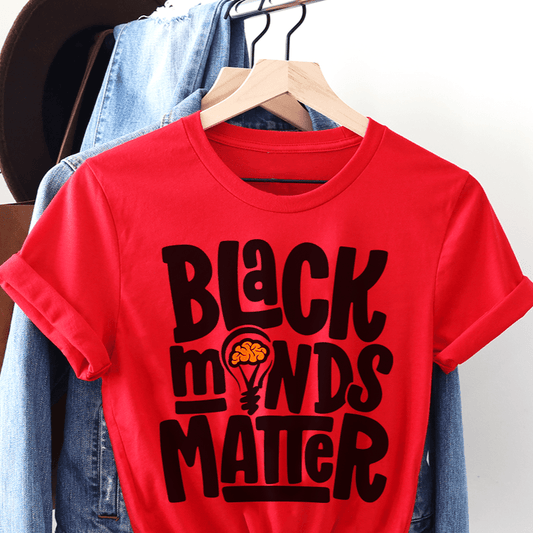 Black Minds Matter Shirt - Afrocentric Art by The Trini Gee